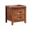 CZDYUF Side Table - Industrial Nightstand, Stackable End Table with Front Storage Compartment, Retro Rustic Chic Wood Look, Rustic Brown