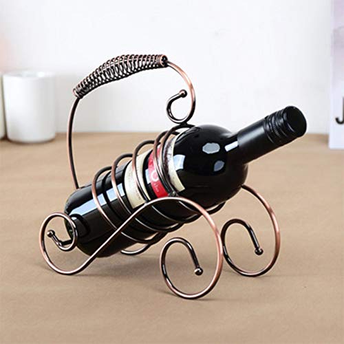 AFLHYJK Spring Handle Wine Rack Portable Wine Display Shelf Holder Durable Wine Storage Rack Organizer Bar Decorations