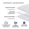 YZ HOMTEX Mattress Topper Mattress Pad Protector - Quality Plush Luxury Down Alternative Pillow Top - 3inch Extra Thick Mattress Cover (Short Que