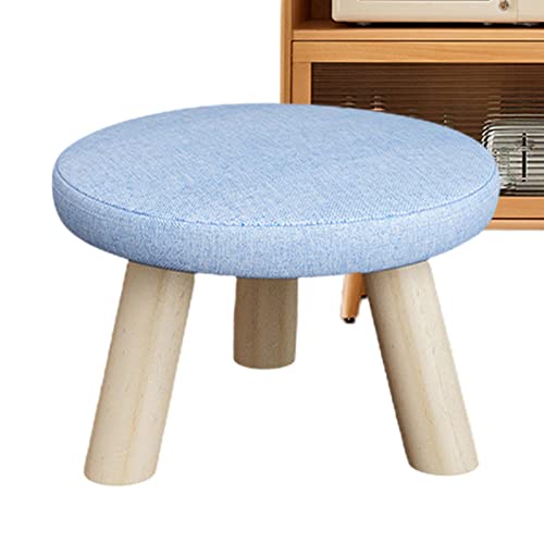 Huaxingda Small Ottoman | Wooden Storage Ottoman with Non-Slip Pad - Footstools, Small Ottoman Footrest for Living Rooms, Offices, Kitchens, and