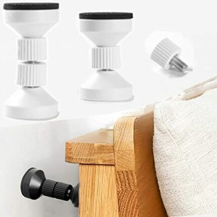 OUKEYI 2 Pieces of Adjustable Threaded Bed Frame Anti-Shake Tool,Headboard Stoppers，Bed stoppers ，Wall Bed headboard Anti-Shake Fixer for Beds Ca