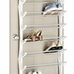 Whitmor Over-The-Door Shoe Rack, 36-Pair, White