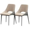 dining chair Kitchen Dining Room Furniture Chairs Dining Chairs Set Of 2 Kitchen Chairs with Technological Fabric Cushion Seat Back, Modern Mid C