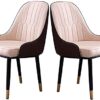 dining chair Kitchen Dining Room Furniture Chairs Kitchen Dining Chairs Set Of 2 Modern PU Leather High Back Padded Soft Seat Living Room Chairs