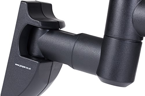 ProperAV Swing Arm Wall TV Bracket Dual Pivot Black 20Deg Tilt VESA Max 200x200 & ProperAV Swing Arm Wall TV Bracket Dual Pivot White 20Deg Tilt