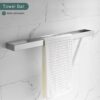 TNOMS Brushed Bathroom Hardware Accessories Set 4 Pcs Stainless Steel Wall Mounted Towel Bar Set, 23.6 Inch Towel Rack Set