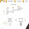 RICOO TV Wall Bracket Mount Tilt & Swivel Universal Monitor Mounting S1711 Holder Arm also for Curved 4K LCD LED Television / 13-32 Inch VESA 75x