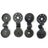 100pcs Heavy Duty Shade Cloth Clips - Sunshade Netting Grip, Plastic Shade Clamp, Greenhouse Clips, Round Tarp Clip, Black Lock Garden Fabric Sun