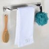 DINGZZ Heavy Duty Commercial Grade Stainless Steel Total Length Bathroom Towel Bar, Hanging