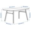 Ikea ODGER/VOXLÖV table and 4 chairs, 180x90 cm, bamboo/anthracite