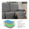 Non-Slip Recliner Chair Cover Sofa Slipcover, Reversible Recliner Sofa Cover with Elastic Adjustable Strap, Washable Reclining Sofa Slipcover Rec