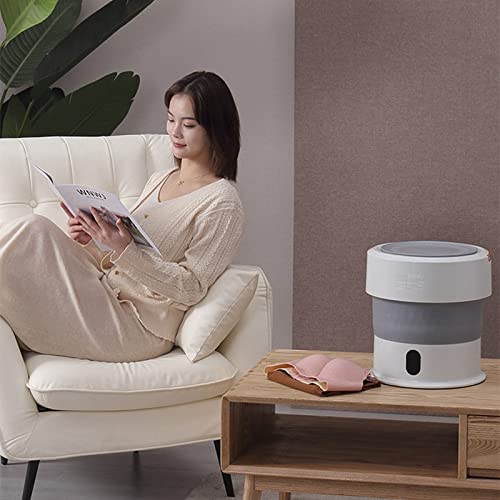 XYZMDJ Convenient Folding Washing Machine Household Mini Dryer Panties Clothes Small Socks (Color : Green)