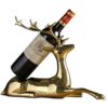 DISHENGZHEN Wine Storage Racks Wine Bottle Holder, Pure Copper Elk Single Wine Rack Creative Animal Sculpture, Wine Storage Rack for Home and Off