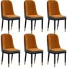 Kitchen Dining Room Furniture Chairs Kitchen Dining Chair for Living Room Bedroom Computer Chair Modern Simplicity Backrest Chair Leather Office