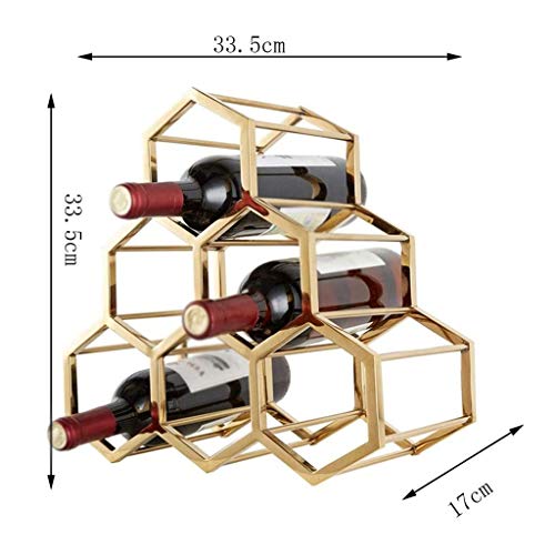 CZDYUF Wine Rack Decoration, European Iron Wine Rack, Nordic Creative Wine Rack, Stainless Steel