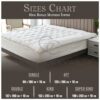 Quilted Mattress Topper King Size 10cm Deep | Hotel Quality King Size Mattress Topper 4 Inch Thick with Elastic Corner Straps | Hypoallergenic &