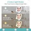 B Beauty Planet Magnifying Mirror with Light,20x Magnifying Lighted Makeup Mirror with Touch Control and Suction Cup,Rechargeable,360° Rotation,B