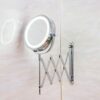 QUANJJ Makeup, Led Extendable Cosmetic Wall Diameter 17.5 Cm