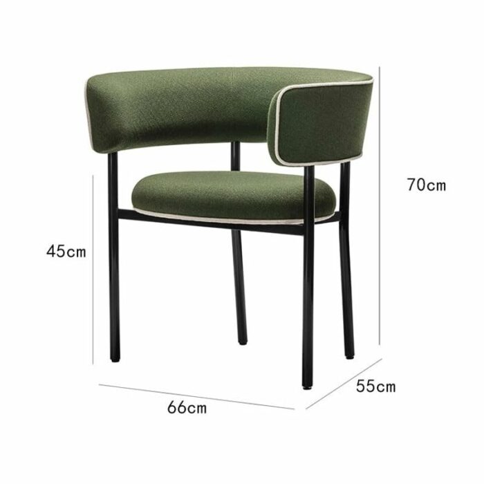 LUKEO Dining Chairs Restaurant Designer Leisure Chair Coffee Shopmoveis Para Casa Home Furniture (Color : D, Size : Light Grey)