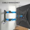 XINLEI TV Wall Bracket Tilt, Swivel TV Wall Mount for Most 26-55 Inch Flat Curved TVs, Extendable Wall Bracket for TV up to 31.8kg, Max VESA 400x