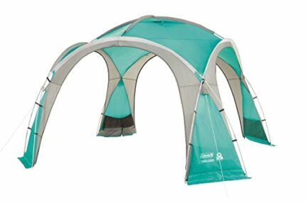Coleman Unisex_Adult Event Dome Pavillon stabiles Partyzelt mit Stahlgestäng Sonnenschutz SPF 50 plus Gazebo, Blue, XL - 4,5 x 4,5 m