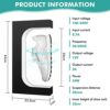 YJINGRUI Magnetic Floating Shoe Stand 16 Colorful LED Levitating Shoes Display 360 Degree Rotating Floating Sneaker Stand (Black)