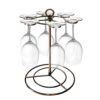 GeLive Flight Server Stand Wine Glasses Display Holder Tree Stemware Rack Hanger Organizer for Wine Tasting Party Bar Decoration Bronze