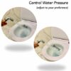 ZOTTI Bidet Douche Spray Hands Free - Toilet Bidet Bathroom Hand Held Shower Bidet Spray Toilet - ABS Chrome