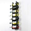 Steel Wall Mounted Cabinet Narrow Wine Rack - Durable, Tall Vertical 7 Bottle Holder Storage - Small Wine Rack for Bar, Home, Wine Cellar, Kitche
