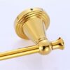 Bathroom Gold Towel Rack European Style All Copper Bathroom Single Rod Bath Towel Rack Towel Bar Drawing Process Tower Hanger/70Cm