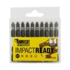 20 x SabreCut SCPB25_20 25mm PZ2 PZ3 PH2 Impact Screwdriver Driver Bits Set Single Ended PoziDriv POZI No.2 No.3 Phillips No.2 Heavy Duty Includi
