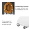 ZFYQ Toilet Seat Fittings, Zinc Alloy Toilet Seat Hinges Replacement for Most Toilet Seats