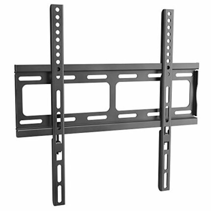 RICOO TV Wall Bracket Mount fixed flat approx 26-50 Inch LED LCD OLED Screens F0244 Universal for VESA 200x200-400x400 Black