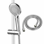 ASTOTSELL Shower Head Kit with Hose and Showerhead Holder Bracket, Fixed Handheld Shower Universal Fitting with Adjustable 5 Sprays Modes for Sli