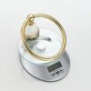 RAKUTE Towel Rings, Bathroom Towel Ring, Brushed Towel Holder, Towel Rack, Ceramic Base Wall Mounted Bathroom Accessories Bathroom Ring