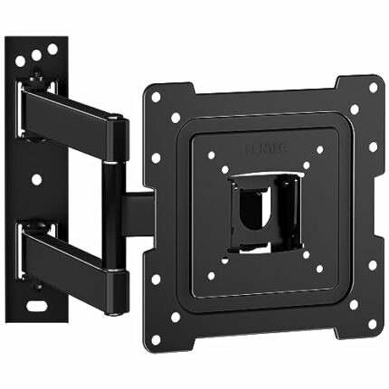 BONTEC TV Wall Bracket Mount for most 13-43 Inch LED/LCD/OLED Flat TVs/Monitors, Swivel Tilt, Extendable & Retractable TV Wall Mount With Articul
