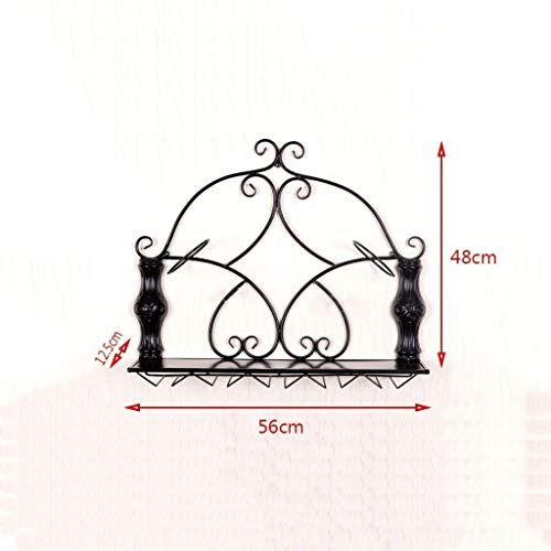 OUSIKA Wine Racks,European Style Wall Wine Rack | Wall Hanging Wine Cabinet Wine Rack | Decoration Wine Rack | Side Hanging Bar Wine Glass Rack H
