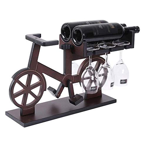 ZYZMH Solid Wood Wine Rack, Wine Glass Rack, Wine Bottle Rack, European Simple Living Room Desktop Wine Rack