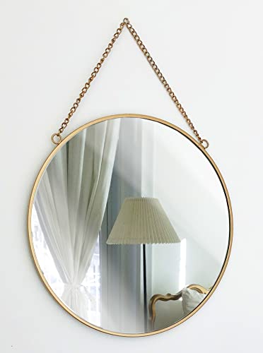 GreyZouq Gold 25cm Round Mirror