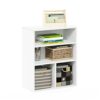 Furinno Pasir 3 Tier Display Bookcase, Display Shelf, White 59.9(W) x 71.4(H) x 30(D) cm