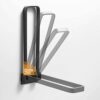DINGZZ Stainless Steel Bathroom Single Towel Bar Holder Hanging Rack, Brushed Bathroom Towel Bar Rack