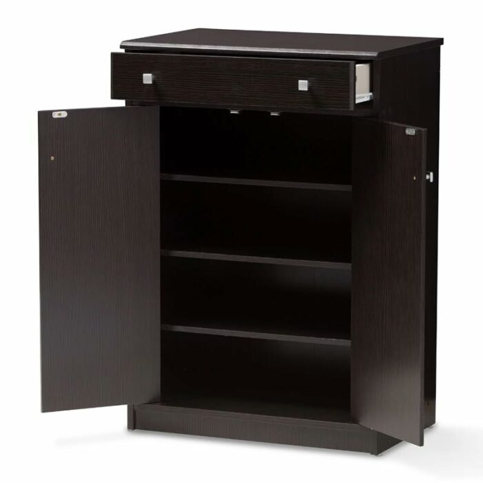 JYDQM Household Goods Multi-layer Shoe Cabinet Finished Wooden 2-door Shoe Cabinet with Drawer Shoe Storage Cabinet