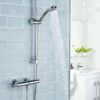 Bristan Frenzy Chrome Thermostatic Fast Easy Fit Bar Shower Valve (150 mm centres) with 3 Mode Kit (FZ SHXMMCTFF C)