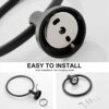 NileHome Towel Holder for Bathroom Wall Matte Black Towel Ring 304 Stainless Steel Hand Towel Holder Heavy Duty Towel Hanger for Bath, Kitchen