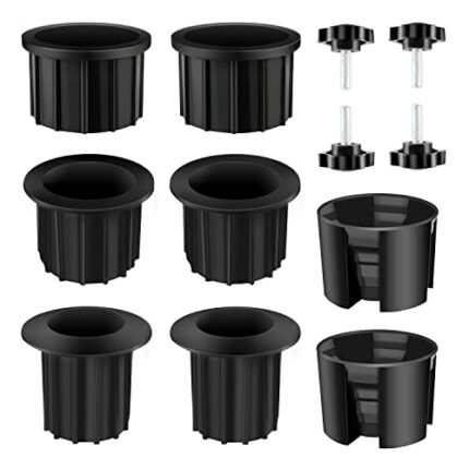 KINBOM 12pcs Patio Umbrella Base Replacement Parts, 1.25/1.5/1.9 Inch Umbrella Base Stand Hole Ring Plug Oblique Mouth Sleeves Umbrella Base Inse