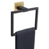 TURS Towel Rail Polish Black Towel Ring SUS 304 Stainless Steel Wall Mounted Black White Gold Chrome Polished Finish Bathroom (Brass)