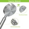 Shower Head 304 Stainless Steel Shower Heads,Detachable Handheld Bathroom Shower Head Replacement,Universal High Pressure Shower Head,Round Brush