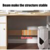 HDDFG Modern Fashion Computer Desk Office Computer Stand Desk Student Writing Study Desk 3 Drawer Learning Table Home Furniture Home Office Game