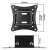 OriGlam Universal TV Wall Mount Bracket Fixed Flat Panel TV Frame Stand Holder 15 Degrees Tilt Angle for 10-26 Inch LCD LED Monitor