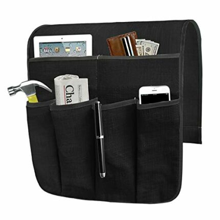 JIAHG Sofa Armrest Organizer Hanging Storage Pockets Couch Armchair Caddy Storage Bag Chair Cabinet Organizer Tidy Table Space Saver TV Remote Co